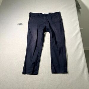 Murano Wardrobe Essentials Pants Mens 36x30 Blue Evan‎ Fit Stretch Straight Leg